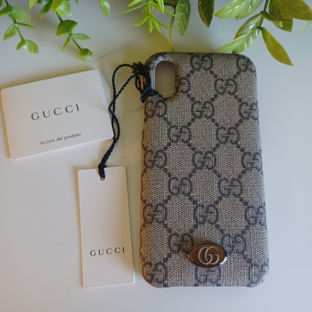 Gucci iPhone X and XS Ophida Tessuto GG Monogram Phone Case